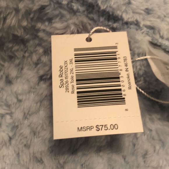NWT Vera Bradley Robe Light Blue 2XL/3XL Long Sleeve - Picture 8 of 8